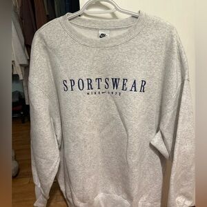 Nike Women’s Heather Gray Crewneck Sweater